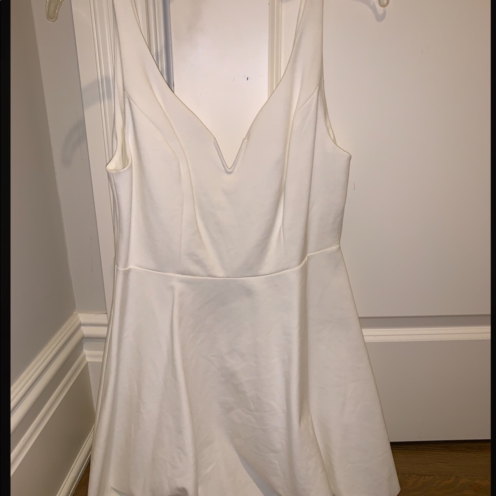 Urban Outfitters White Mini Skater Dress